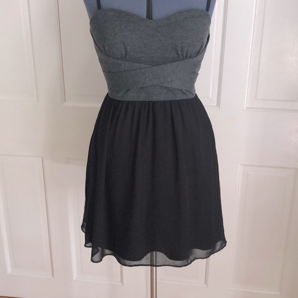 Banana Republic cocktail dress, silky black